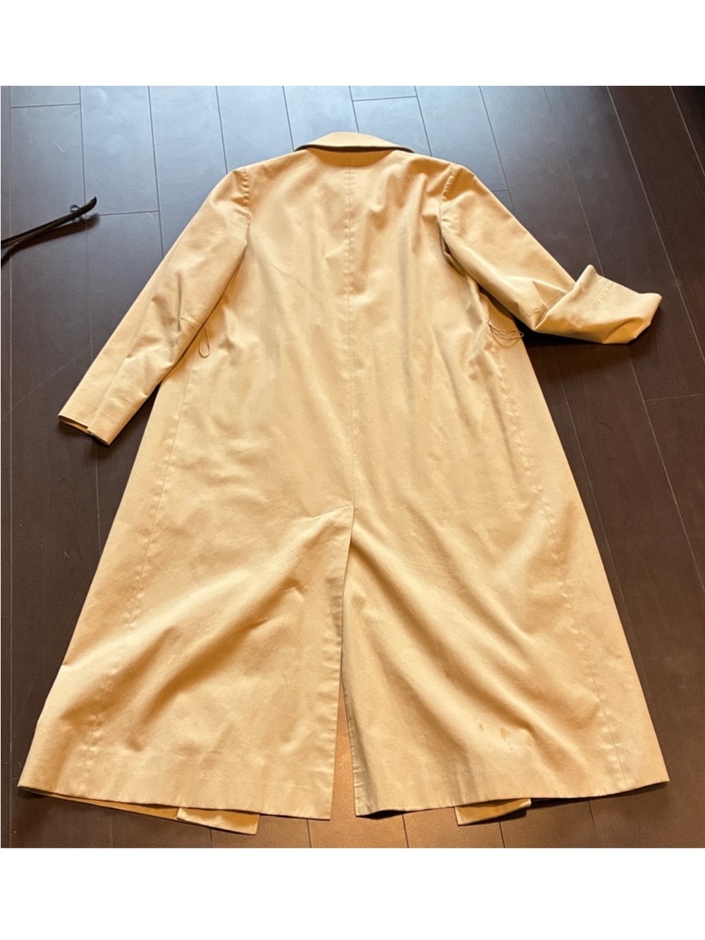 Aquascutum of London Aqua 5 classic single breasted long trench coat medium - Picture 4 of 4